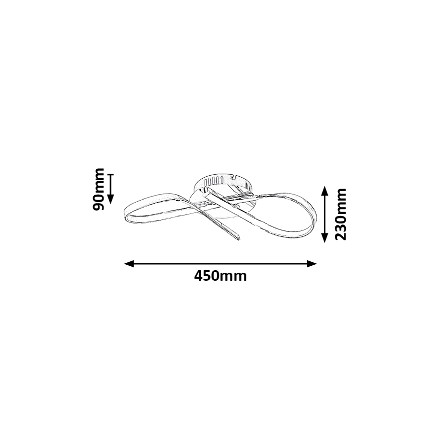 Rabalux - LED loftsbelysning LED/20W/230V