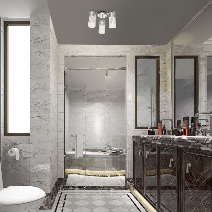 Rabalux - Loftlampe til badeværelse 3xE14/40W/230V IP44 pr. 33,5 cm