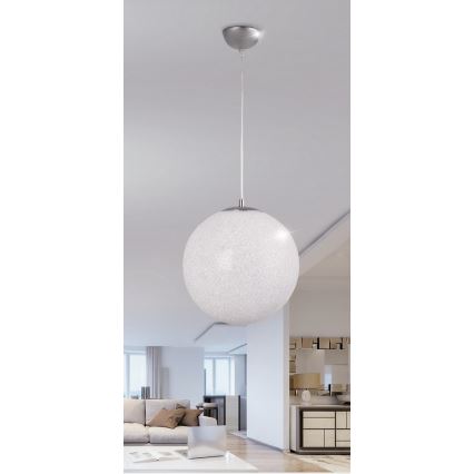 Rabalux 2206 - Lysekrone BIANCA 1xE27/40W/230V hvid