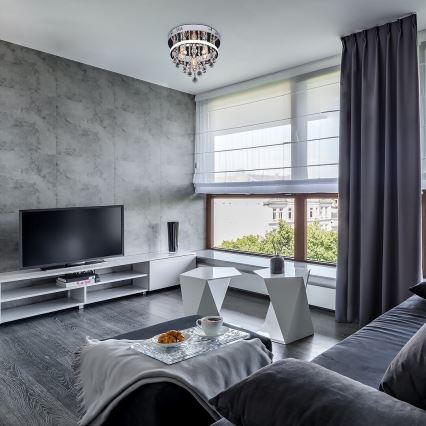 Rabalux - Krystal plafondlampe, LED 20 W/230 V + 3 x E14/40 W, Ø 30 cm