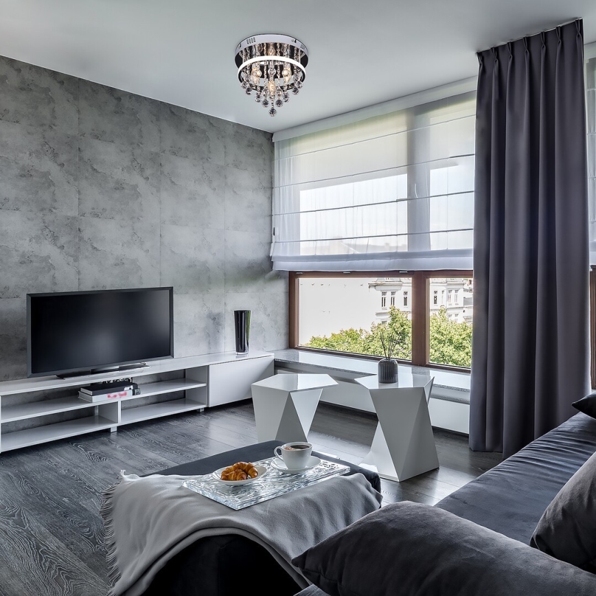 Rabalux - Krystal plafondlampe, LED 20 W/230 V + 3 x E14/40 W, Ø 30 cm