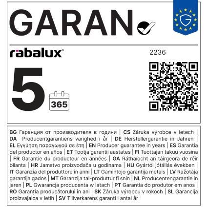 Rabalux - Krystal plafondlampe, LED 20 W/230 V + 3 x E14/40 W, Ø 30 cm