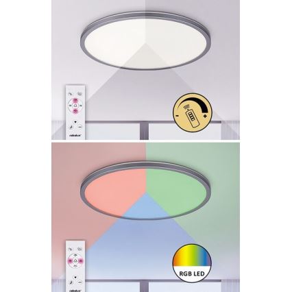 Rabalux - LED loftlampe dæmpbar RGB-farver LED/22W/230V Wi-Fi Tuya + fjernbetjening