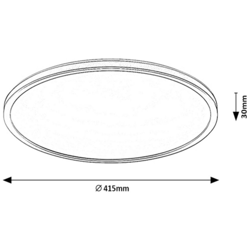 Rabalux - LED RGB Dæmpbar loftlampe LED/22W/230V Wi‑Fi Tuya + fjernbetjening Ø 41,5 cm