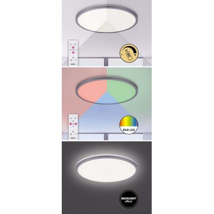 Rabalux - LED RGB Dæmpbar loftlampe LED/22W/230V Wi-Fi Tuya + fjernbetjening 42x42 cm