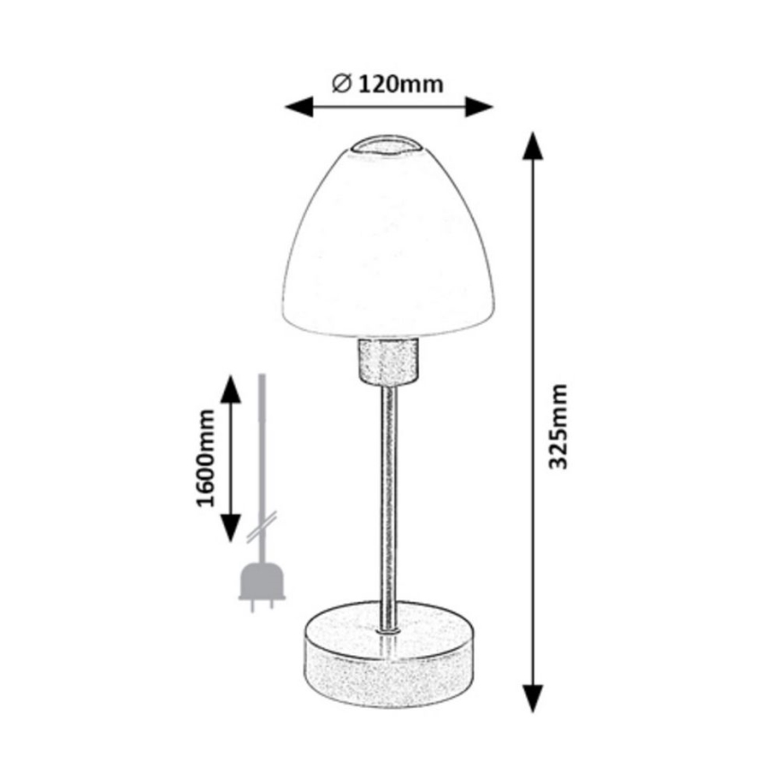 Rabalux - Bordlampe dæmpbar 1xE14/40W/230V mat krom