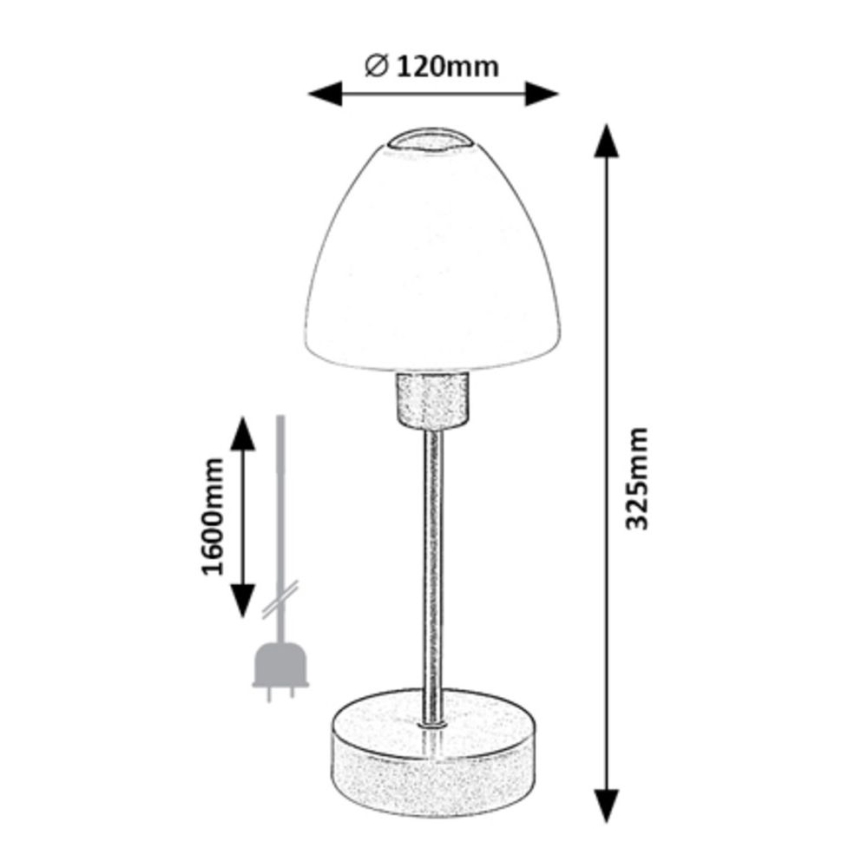 Rabalux - Bordlampe dæmpbar 1xE14/40W/230V sort