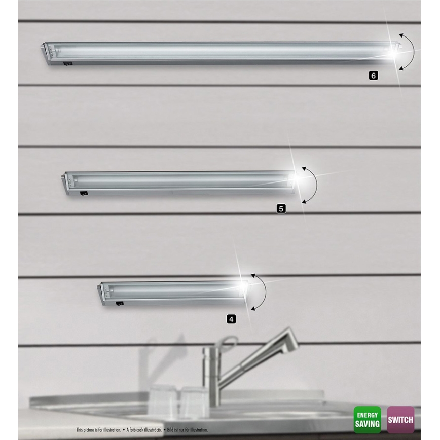 Rabalux 2366 - Underskabslampe EASY LIGHT 1xG5/21W/230V