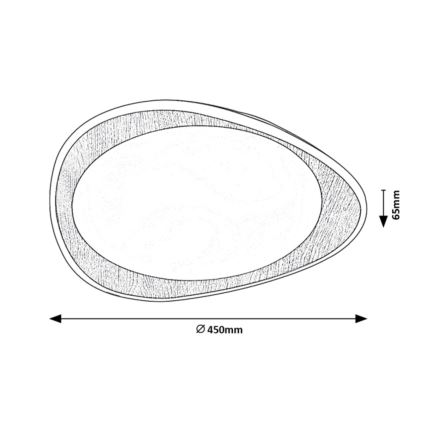 Rabalux - LED loftlampe LED/24W/230V