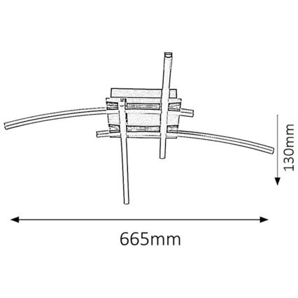 Rabalux - LED loftsbelysning 4xLED/6W