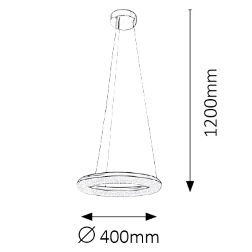 Rabalux - LED lysdæmper lysekrone LED/24W/230V