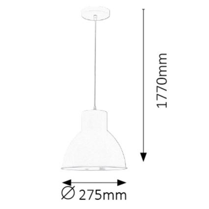 Rabalux - Lysekrone 1xE27/60W/230V sort Ø 27,5 cm