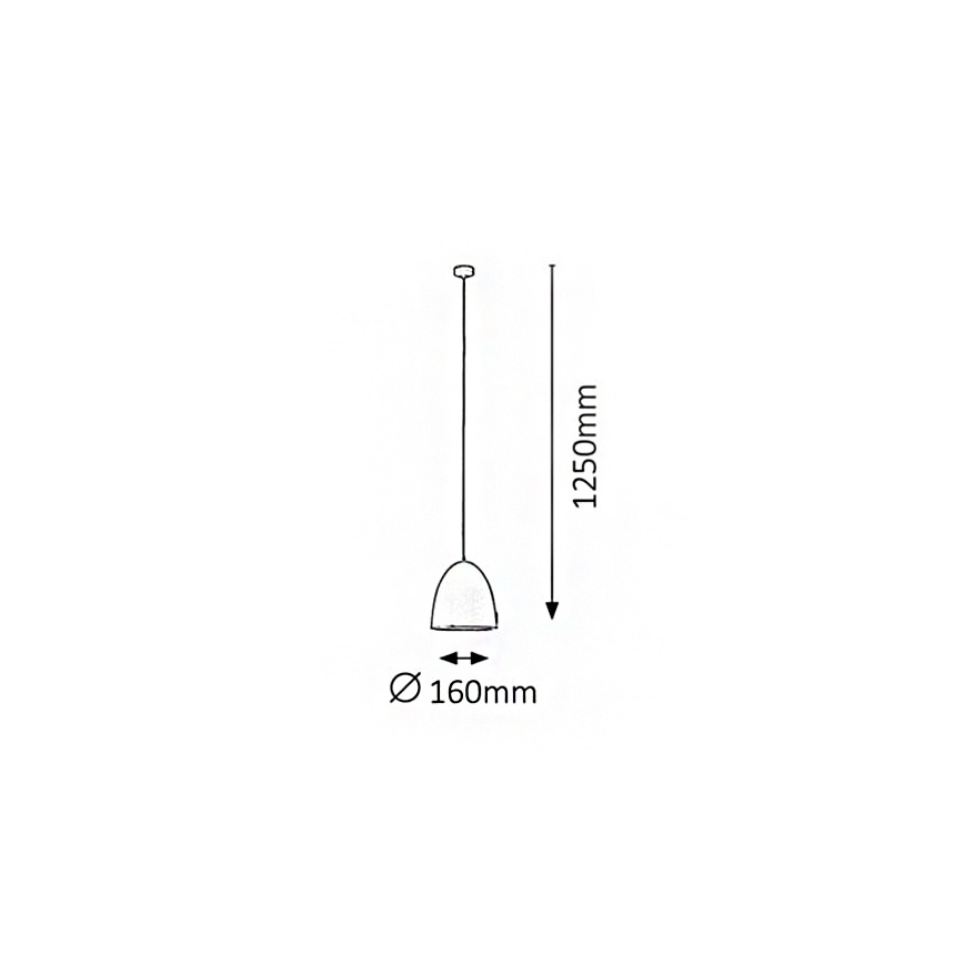 Rabalux 2589 - Lysekrone OLIVIA 1xE27/60W/230V