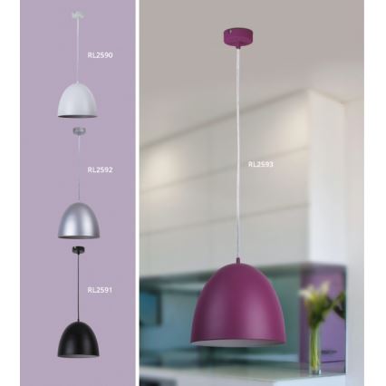 Rabalux 2593 - Lysekrone OLIVIA 1xE27/60W/230V