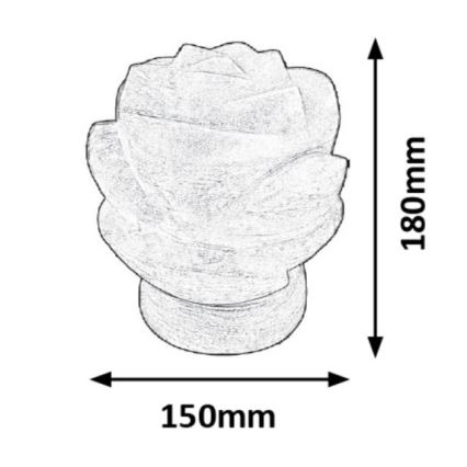 Rabalux - Saltlampe 1xE14/15W/230V akacietræ 3,5 kg