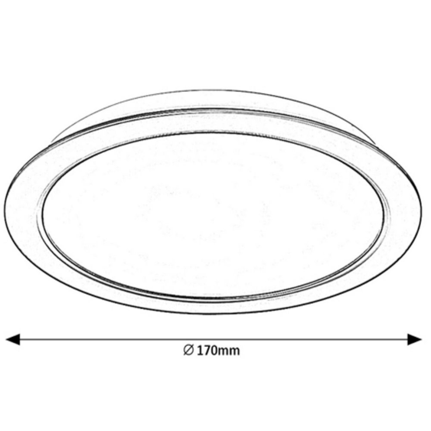 Rabalux - LED indbygningslampe LED/17W/230V diam. 17 cm