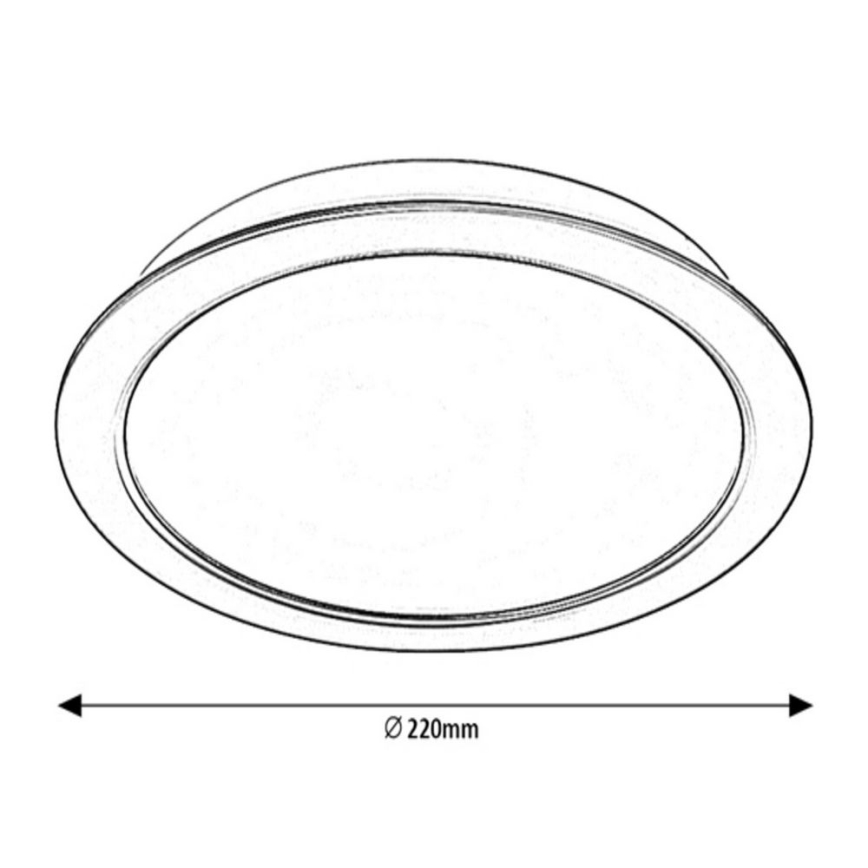 Rabalux - LED indbygningslampe LED/24W/230V diam. 22 cm
