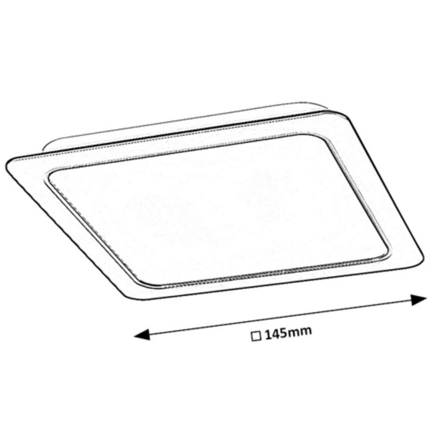 Rabalux - LED indbygningslampe LED/12W/230V 14,5x14,5 cm