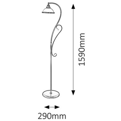 Rabalux - gulvlampe 1xE27/60W/230V