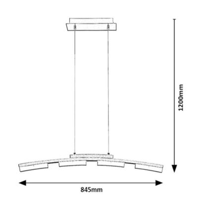 Rabalux - LED pendel dæmpbar LED/20W/230V