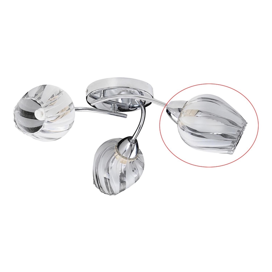 Rabalux 2969 - Reserveglas til lampe DANILA E27