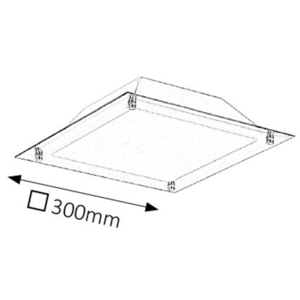 Rabalux 3047 - LED loftsbelysning LARS 1xLED/12W/230V