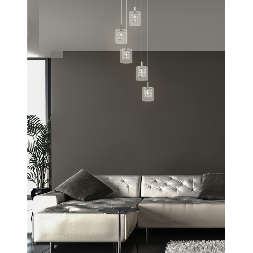 Rabalux - Lysekrone i krystal 5xG9/40W/230V