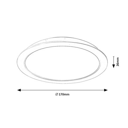 Rabalux - LED indbygningslampe LED/18W/230V diam. 17 cm