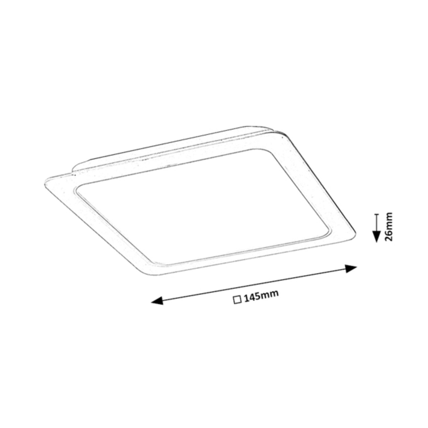 Rabalux - LED indbygningslampe LED/12W/230V 14,5 cm