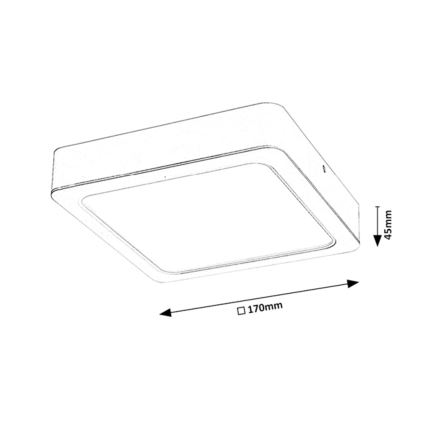 Rabalux - LED loftlampe LED/18W/230V 17 cm