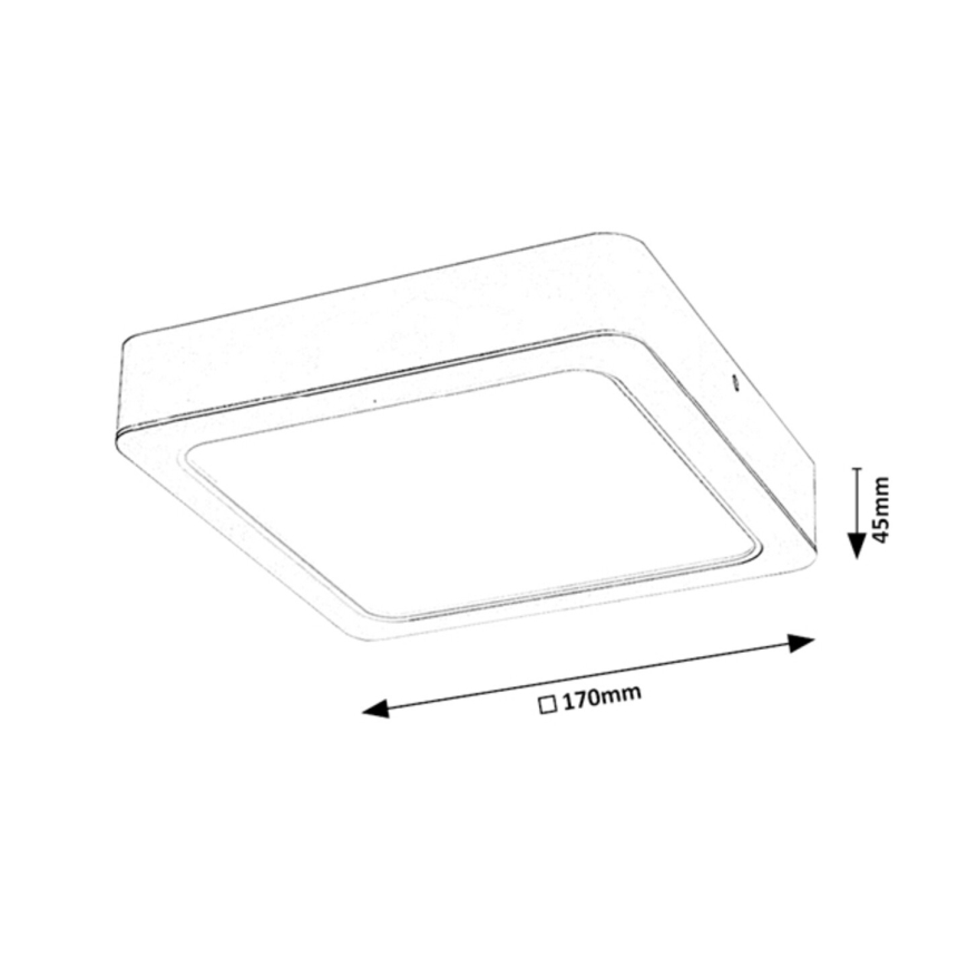 Rabalux - LED loftlampe LED/18W/230V 17 cm