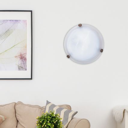 Rabalux - Loftlampe 1xE27/60W/230V alabasterglas