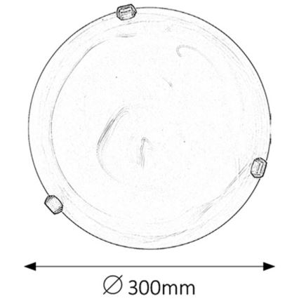 Rabalux - Loftlampe 1xE27/60W/230V