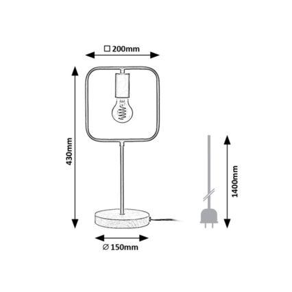 Rabalux - Bordlampe 1xE27/40W/230V