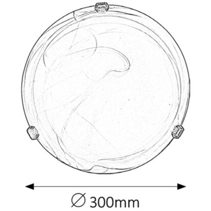 Rabalux - Loftlampe 1xE27/60W/230V alabasterglas