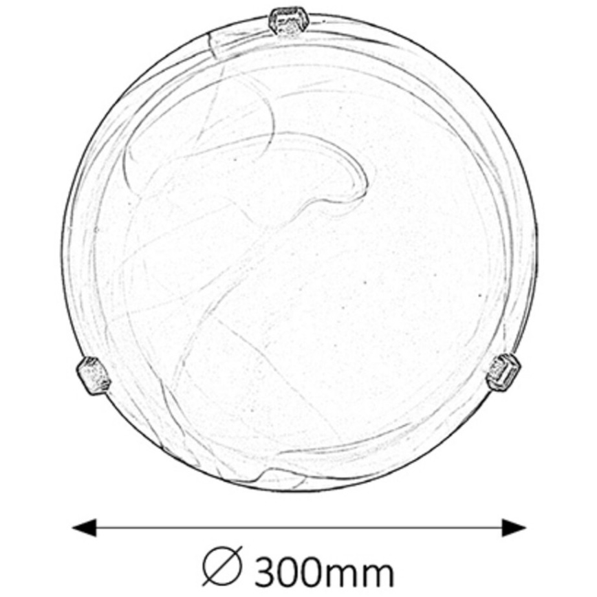 Rabalux - Loftlampe 1xE27/60W/230V alabasterglas