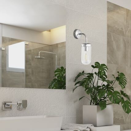 Rabalux - Badeværelses væglampe 1xE27/60W/230V IP44 blank krom