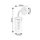 Rabalux - Væglampe til badeværelse 1xE27/60W/230V skinnende krom