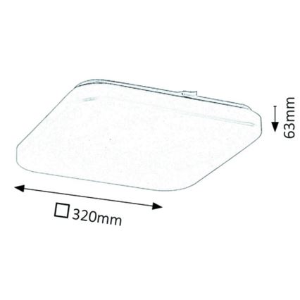 Rabalux - LED loftlampe LED/32W/230V 32x32 cm