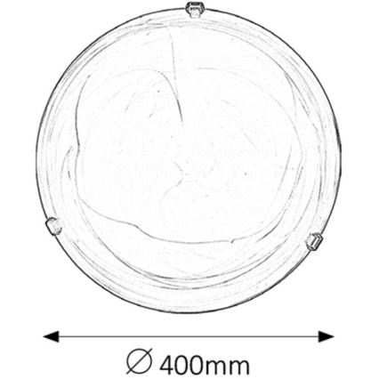 Rabalux - Loftlampe 2xE27/60W/230V med alabasterglas