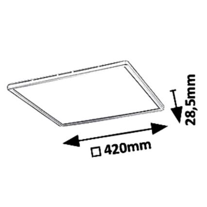 LED loftlampe dæmpbar LED/22W/230V