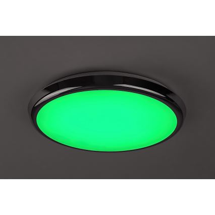 Rabalux - LED RGB Loftlampe til badeværelse LED/18W/230V diameter 30 cm 3000-6500K IP44 + fjernbetjening