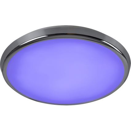 Rabalux - LED RGB Loftlampe til badeværelse LED/18W/230V diameter 30 cm 3000-6500K IP44 + fjernbetjening