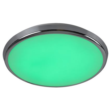 Rabalux - LED RGB Loftlampe til badeværelse LED/18W/230V diameter 30 cm 3000-6500K IP44 + fjernbetjening