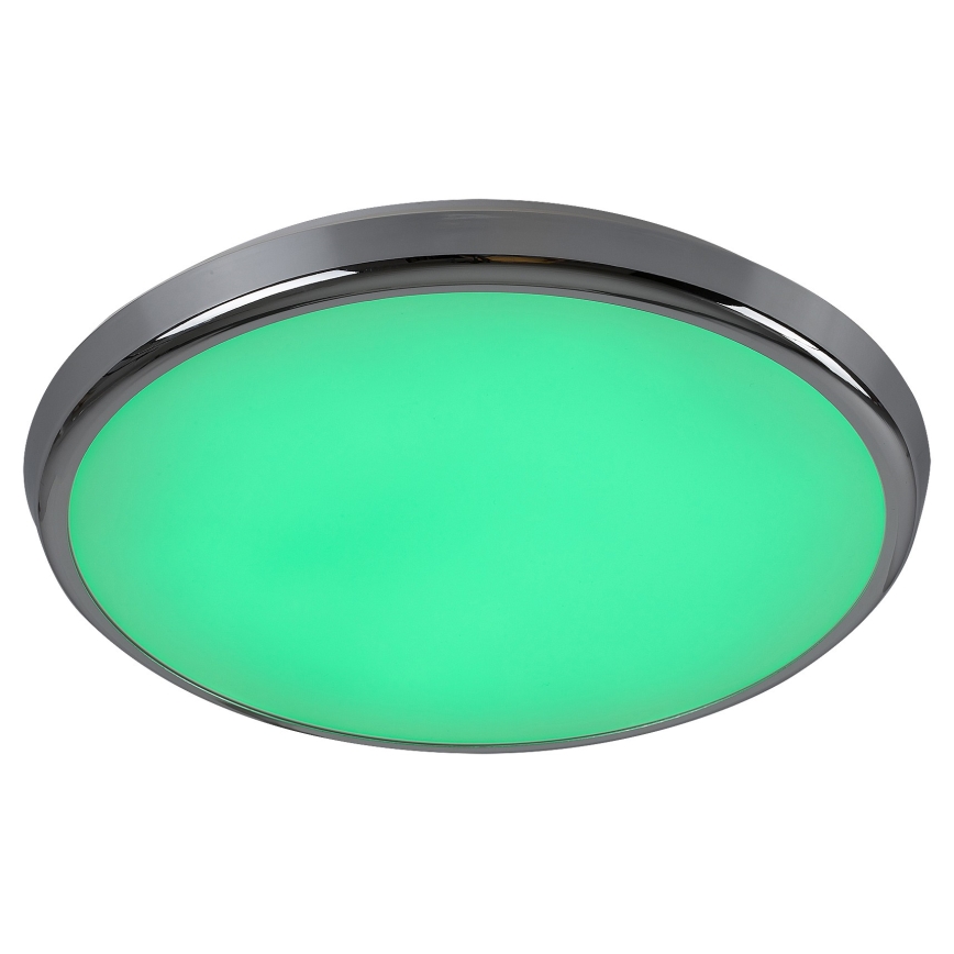 Rabalux - LED RGB Loftlampe til badeværelse LED/18W/230V diameter 30 cm 3000-6500K IP44 + fjernbetjening