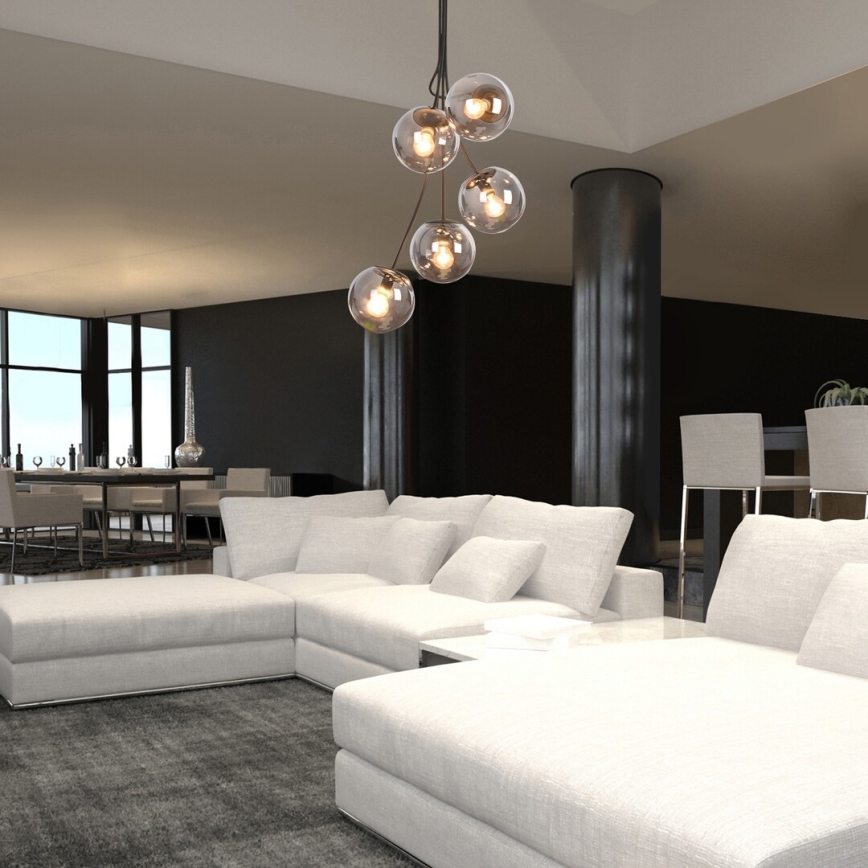 Rabalux - Loftlampe 5xE14/40W/230V