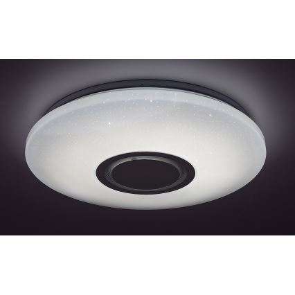 Rabalux - LED loftlampe m. RGB-farver og højtaler dæmpbar LED/24W/230V Wi-Fi Tuya + fjernbetjening