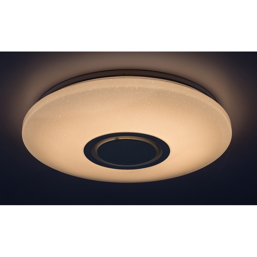 Rabalux - LED loftlampe m. RGB-farver og højtaler dæmpbar LED/24W/230V Wi-Fi Tuya + fjernbetjening
