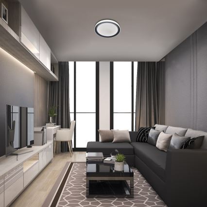 Rabalux - LED loftlampe dæmpbar RGB-farver LED/40W/230V 2700-6500K Wi-Fi Tuya  + fjernbetjening