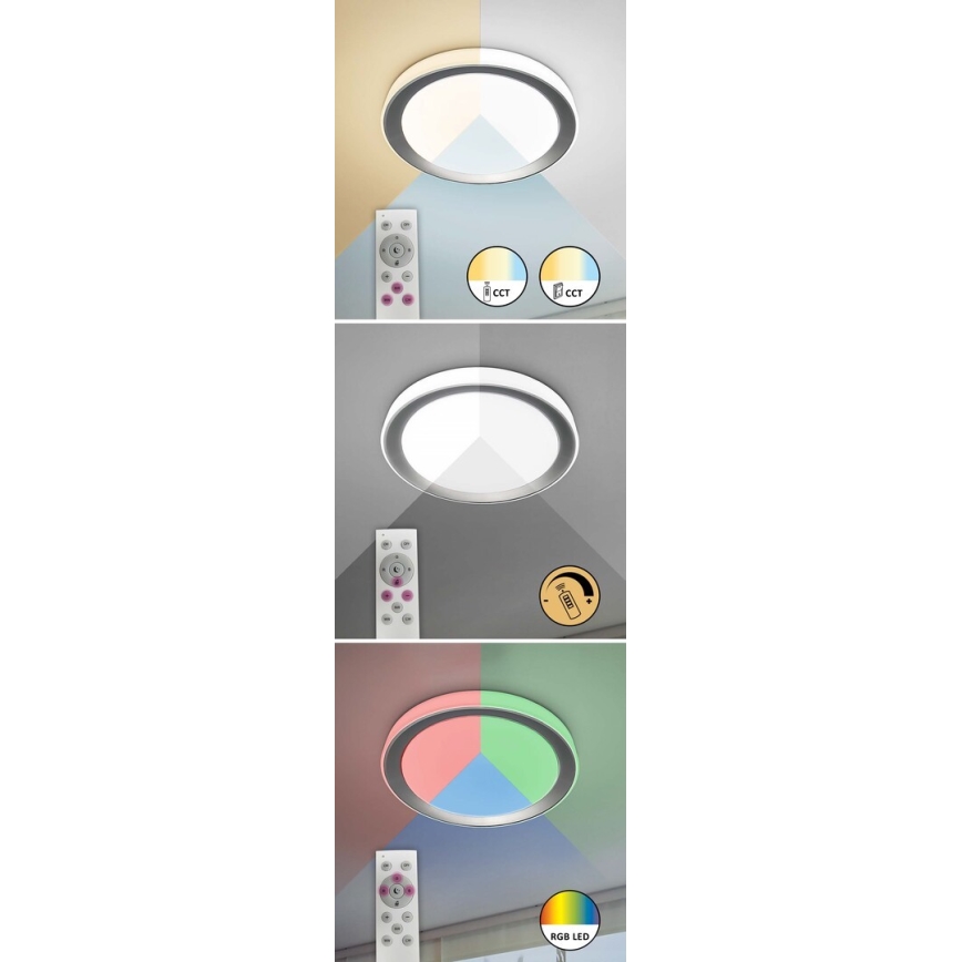 Rabalux - LED loftlampe dæmpbar RGB-farver LED/40W/230V 2700-6500K Wi-Fi Tuya  + fjernbetjening